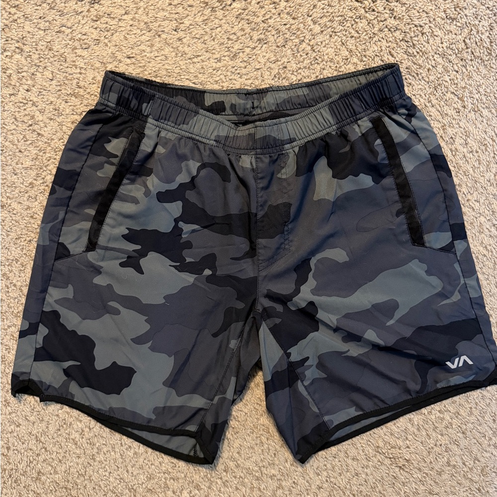 RVCA Gray Athletic Shorts